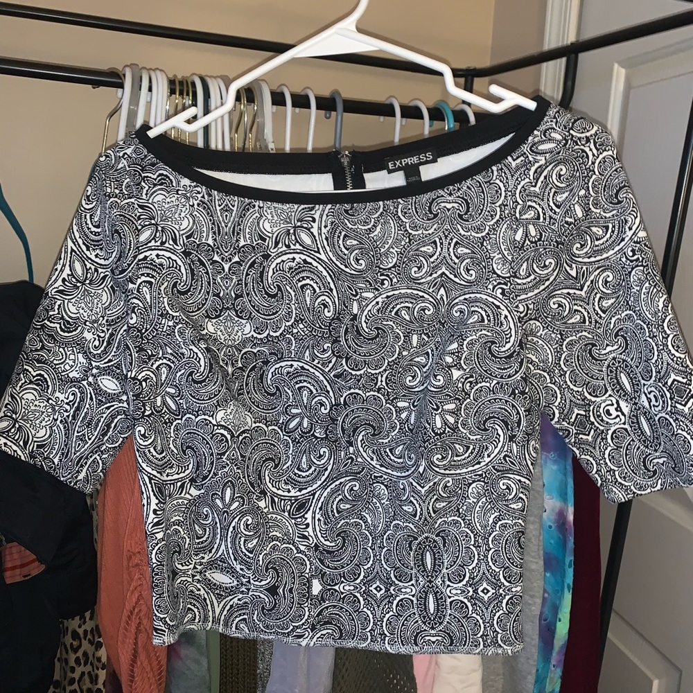 Formal crop top